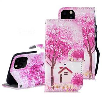 Tree House 3D Painted Leather Wallet Phone Case for iPhone 11 Pro Max (6.5 inch)