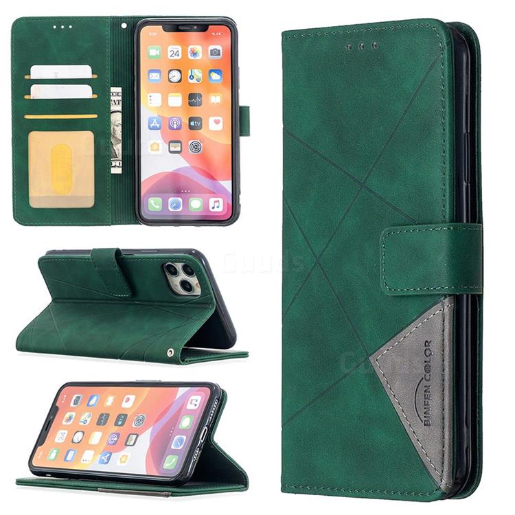 Binfen Color BF05 Prismatic Slim Wallet Flip Cover for iPhone 11 Pro Max (6.5 inch) - Green