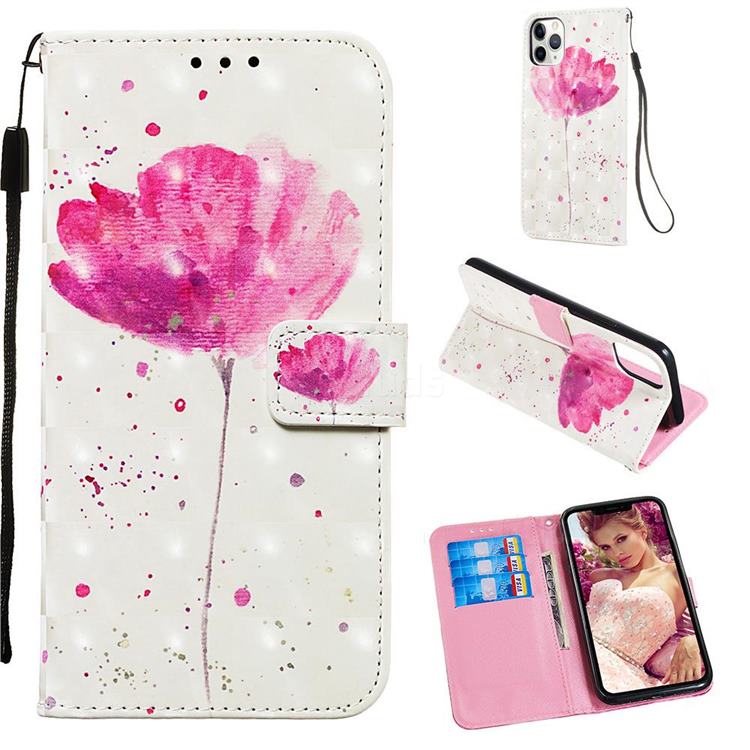 Watercolor 3D Painted Leather Wallet Case for iPhone 11 Pro Max (6.5 inch)