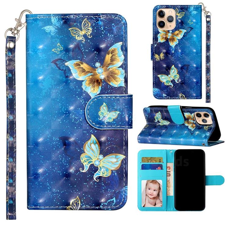 Rankine Butterfly 3D Leather Phone Holster Wallet Case for iPhone 12 mini (5.4 inch)