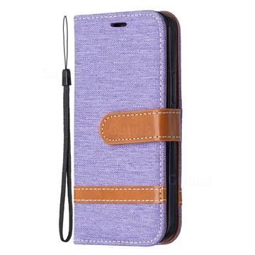 Jeans Cowboy Denim Leather Wallet Case For Iphone 12 Mini 5 4 Inch Purple Iphone 12 Mini 5 4 Inch Cases Guuds