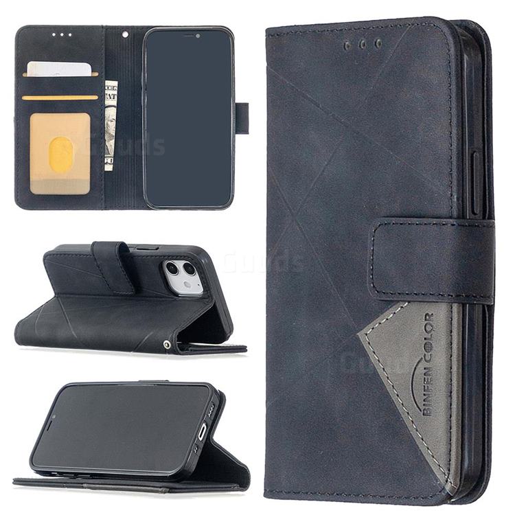 Binfen Color BF05 Prismatic Slim Wallet Flip Cover for iPhone 12 mini (5.4 inch) - Black