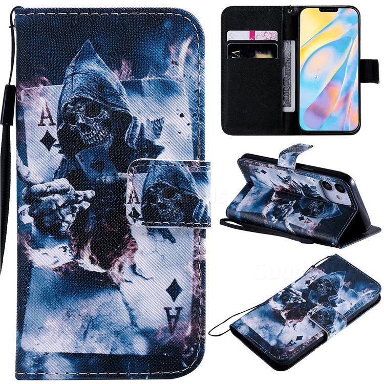 Skull Magician PU Leather Wallet Case for iPhone 12 mini (5.4 inch)