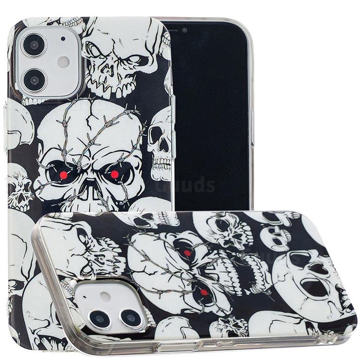 Red-eye Ghost Skull Noctilucent Soft TPU Back Cover for iPhone 12 mini (5.4 inch)
