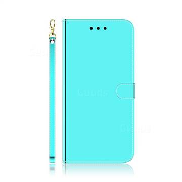 Shining Mirror Like Surface Leather Wallet Case For Iphone 12 Mini 5 4 Inch Mint Green Iphone 12 Mini 5 4 Inch Cases Guuds