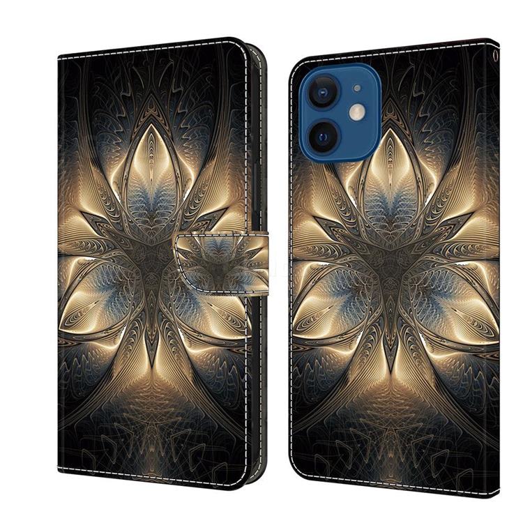 Resplendent Mandala Crystal PU Leather Protective Wallet Case Cover for iPhone 12 mini (5.4 inch)
