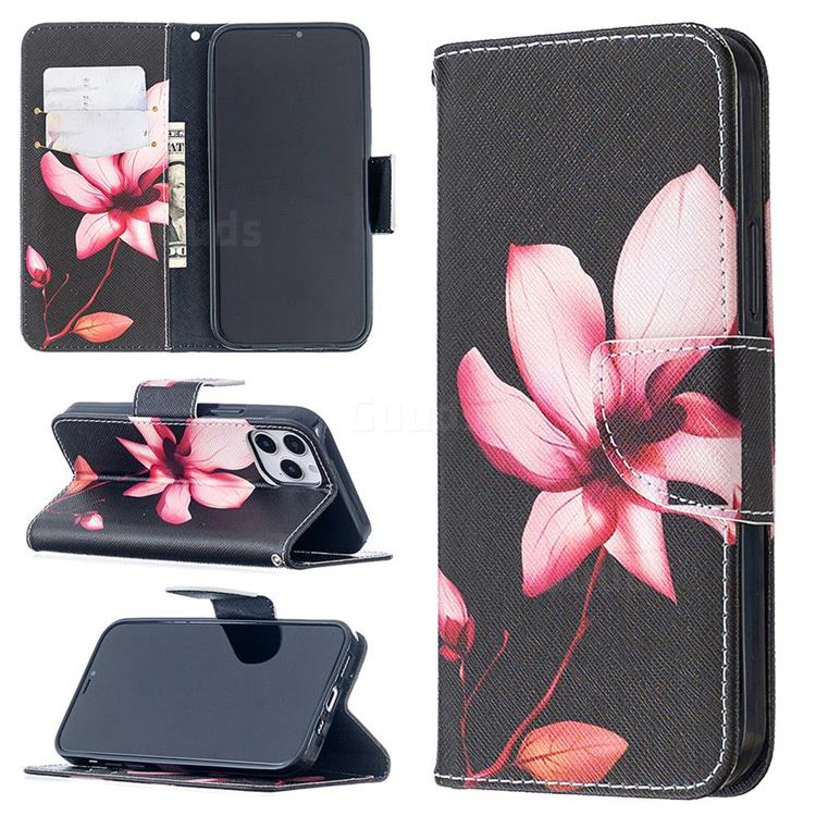 Lotus Flower Leather Wallet Case for iPhone 12 / 12 Pro (6.1 inch)