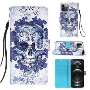 Cloud Kito 3D Painted Leather Wallet Case for iPhone 12 / 12 Pro (6.1 inch)
