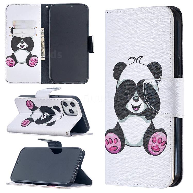 Lovely Panda Leather Wallet Case for iPhone 12 Pro Max (6.7 inch)