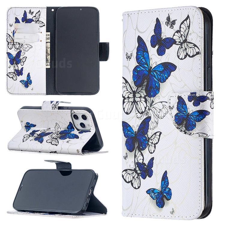 Flying Butterflies Leather Wallet Case for iPhone 12 Pro Max (6.7 inch)