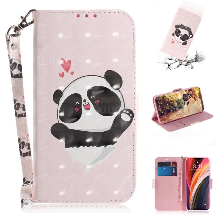 Heart Cat 3D Painted Leather Wallet Phone Case for iPhone 12 Pro Max (6.7 inch)