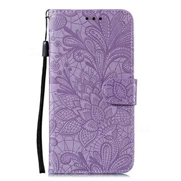 Intricate Embossing Lace Jasmine Flower Leather Wallet Case For Iphone 12 Pro Max 67 Inch 9402