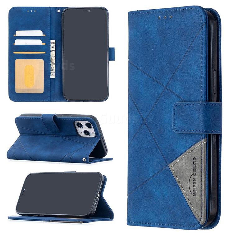 Binfen Color BF05 Prismatic Slim Wallet Flip Cover for iPhone 12 Pro Max (6.7 inch) - Blue
