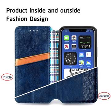 Techstudio Faux Leather Flip Cover for iPhone 12 Pro Max 6.7 inches  Magnetic Wallet Case Kickstand Feature for iPhone 12 Pro Max (Blue)
