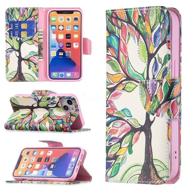 The Tree of Life Leather Wallet Case for iPhone 13 (6.1 inch)
