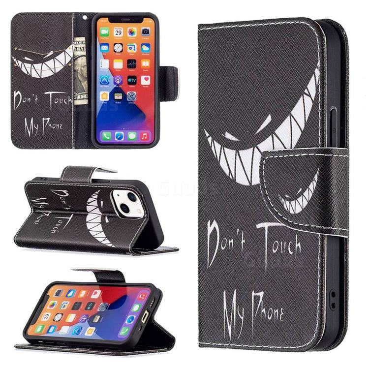 Crooked Grin Leather Wallet Case for iPhone 13 mini (5.4 inch)
