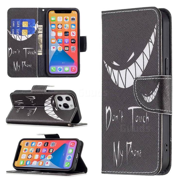 Crooked Grin Leather Wallet Case for iPhone 13 Pro (6.1 inch)