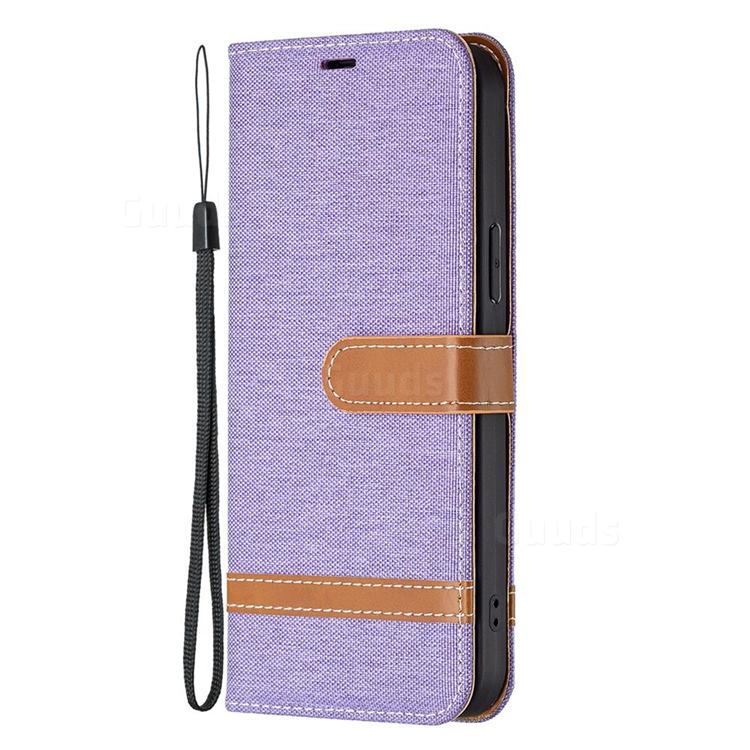 Jeans Cowboy Denim Leather Wallet Case for iPhone 13 Pro Max (6.7 inch ...