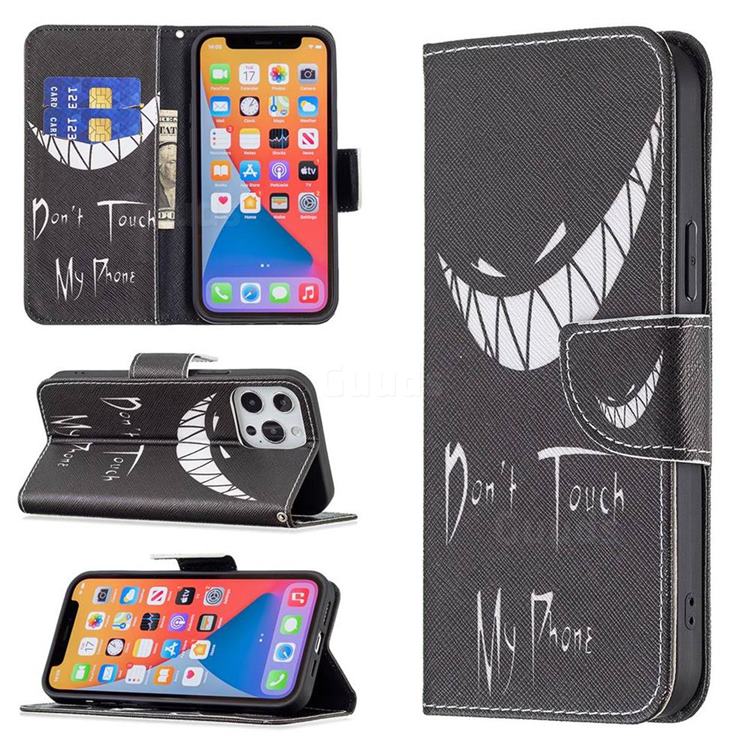 Crooked Grin Leather Wallet Case for iPhone 13 Pro Max (6.7 inch)