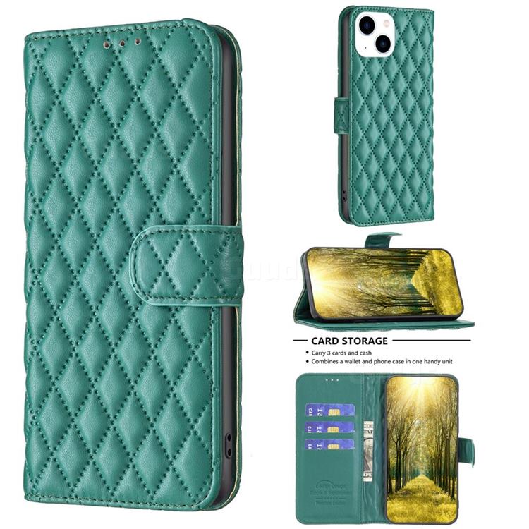 Binfen Color BF-14 Fragrance Protective Wallet Flip Cover for iPhone 14 (6.1 inch) - Green