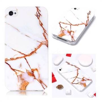 Platinum Soft TPU Marble Pattern Phone Case for iPhone 4s 4
