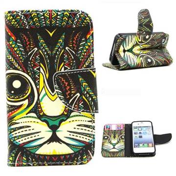 Cat Leather Wallet Case for iPhone 4s / iPhone 4