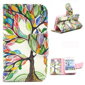 The Tree of Life Leather Wallet Case for iPhone 4s / iPhone 4