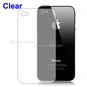 Clear Screen Protector Cover for iPhone 4 4S - Back