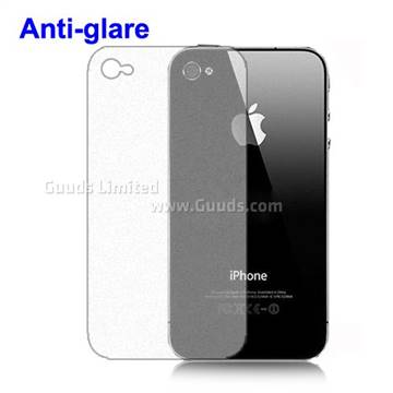 Anti-glare Screen Protector Cover for iPhone 4 4S - Back