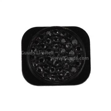 Bling Rhinestone Home Button for iPhone 5 Replacement - Black