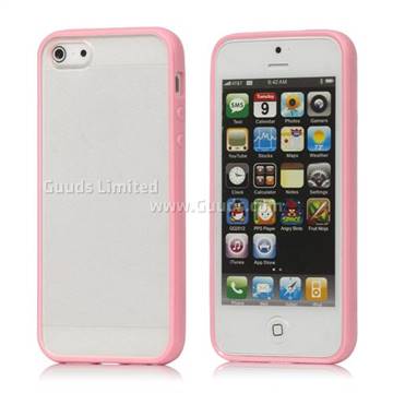 Frosted Plastic Cover and TPU Bumper Case for iPhone 5s iPhone