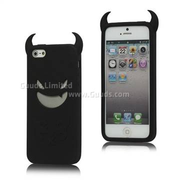Monster Silicone Skin Case for iPhone 5 - Black