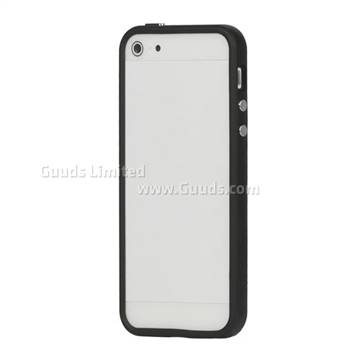 Plastic and TPU Combo Bumper Case for iPhone 5s / iPhone 5 - Black