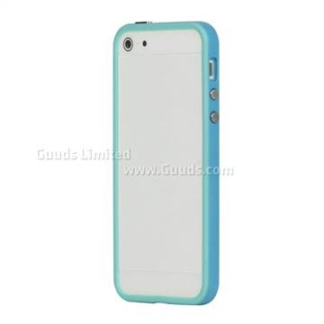 Plastic and TPU Combo Bumper Case for iPhone 5s / iPhone 5 - BabyBlue