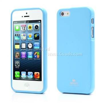 Mercury Goospery Jelly TPU Cover for iPhone 5s / iPhone 5 - Light Blue