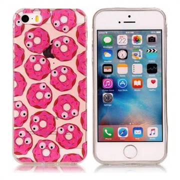 Eye Donuts Super Clear Soft TPU Back Cover for iPhone SE 5s 5
