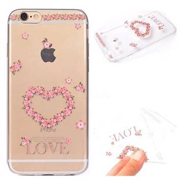 Heart Garland Super Clear Soft TPU Back Cover for iPhone SE 5s 5