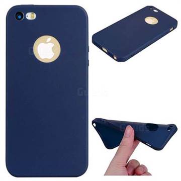 Candy Soft TPU Back Cover for iPhone SE 5s 5 - Blue