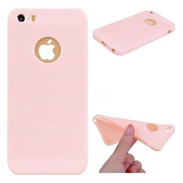 Candy Soft TPU Back Cover for iPhone SE 5s 5 - Pink