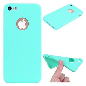 Candy Soft TPU Back Cover for iPhone SE 5s 5 - Green