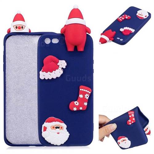 Navy Santa Claus Christmas Xmax Soft 3D Silicone Case for iPhone SE 5s 5