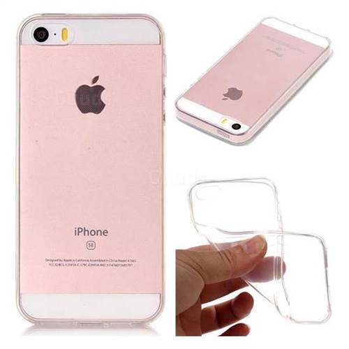 Super Clear Soft TPU Back Cover for iPhone SE 5s 5
