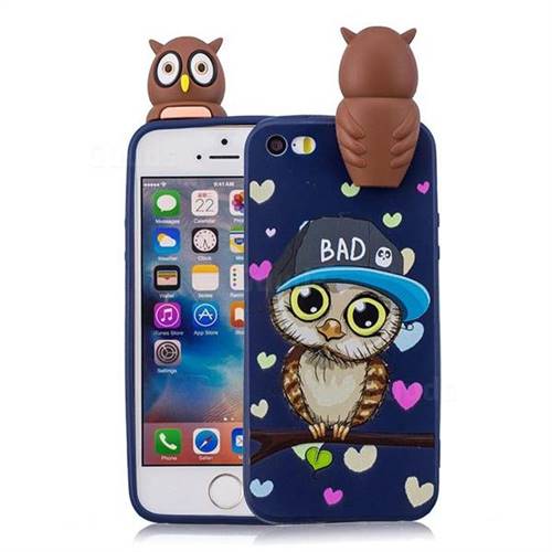 Bad Owl Soft 3D Climbing Doll Soft Case for iPhone SE 5s 5