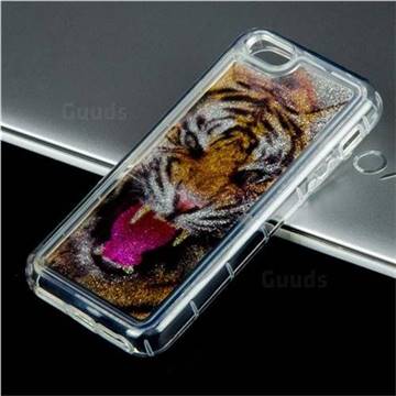 Tiger Glassy Glitter Quicksand Dynamic Liquid Soft Phone Case for iPhone SE 5s 5