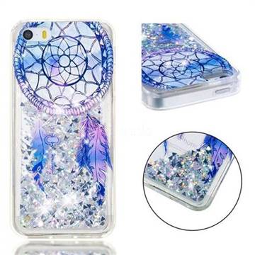 Fantasy Wind Chimes Dynamic Liquid Glitter Quicksand Soft TPU Case for iPhone SE 5s 5