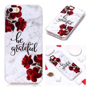 Rose Soft TPU Marble Pattern Phone Case for iPhone SE 5s 5
