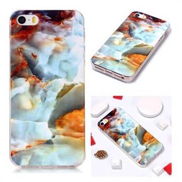 Fire Cloud Soft TPU Marble Pattern Phone Case for iPhone SE 5s 5