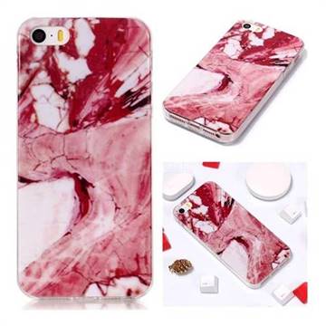 Pork Belly Soft TPU Marble Pattern Phone Case for iPhone SE 5s 5