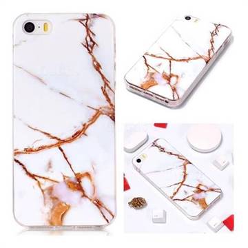 Platinum Soft TPU Marble Pattern Phone Case for iPhone SE 5s 5