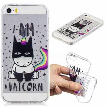 Batman Clear Varnish Soft Phone Back Cover for iPhone SE 5s 5